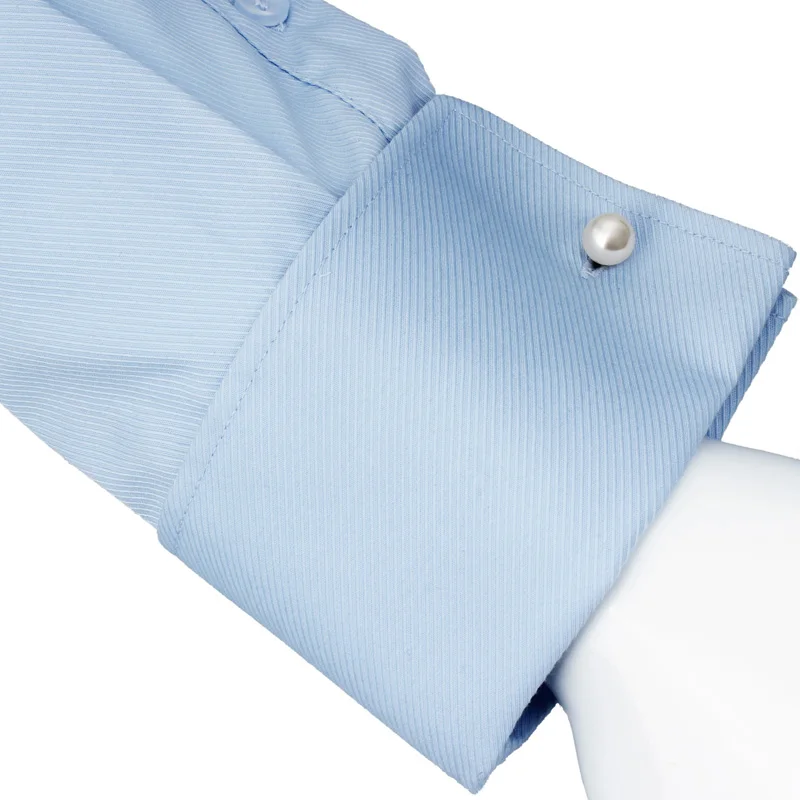 HAWSON Elegance Pearl Cufflinks for Men Fashion French Shirt Accessories Cuff Buttons High Quality With Box