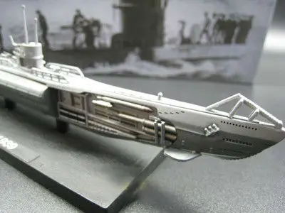 1:350 World War II German U-47 VII B-class submarine alloy finished model military fan collectible gift