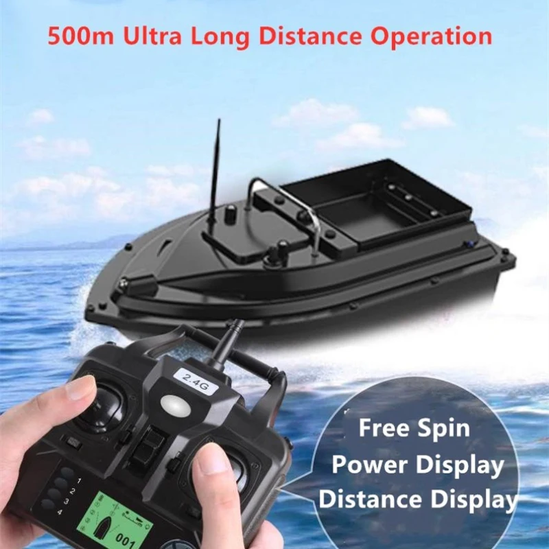 Large Hopper GPS Fishing Nest Boat 500M 6H Battery Life 2KG Load Remote Control Auto Bait Hook Nest Boat 16 Point GPS Position