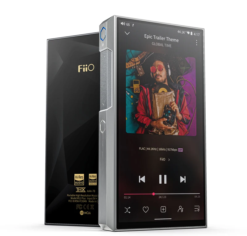 Музыкальный mp3-плеер FiiO M11 Plus LTD Dual AK4497EQ с приложением на Android, Hi-Fi аудио DSD512 DAC Bluetooth Snapdragon 660 MQA THX AAA AMP DAP