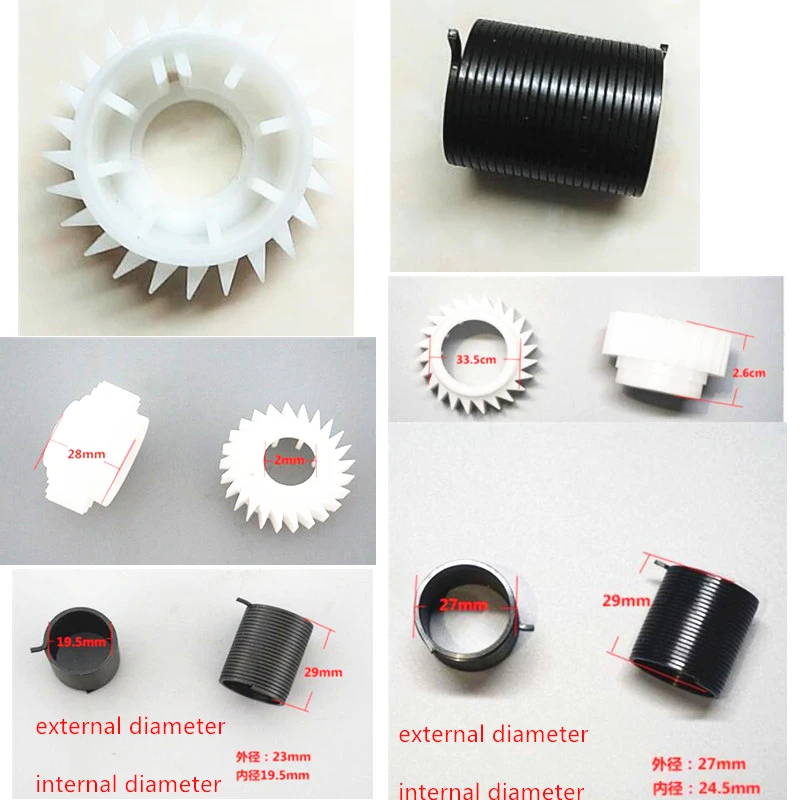 2pcs for Haier washing machine clutch gear + spring , Repairing Part 24.5mm x 27.5mm x 29mm Washing Machine Spring Clutch