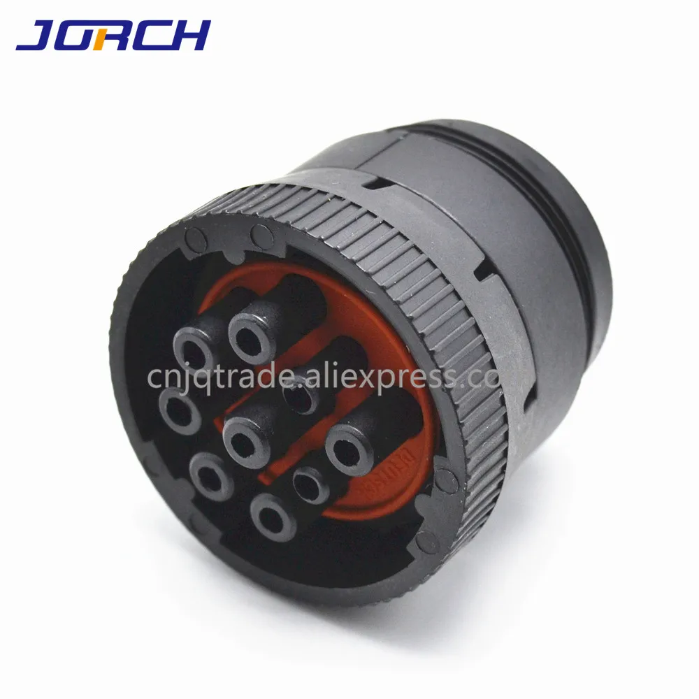 1set 9 pin  HD16-9-1939S HD10-9-1939P Deutsch  black  circular Aviation female male connector   for Track J1939