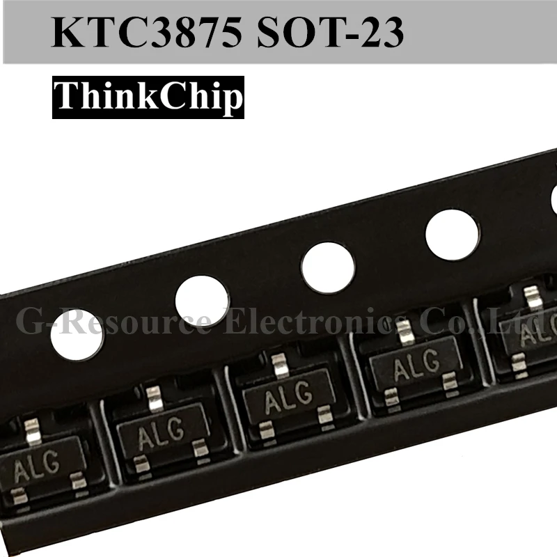(100 pcs) KTC3875 SOT-23 (Marking ALG) 2SC3875 SMD Crystal Triode Magnification 200-400