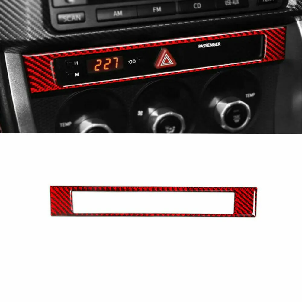 

Red Carbon Fiber Center Console Frame Cover For Subaru BRZ Toyota 86 2013-2017