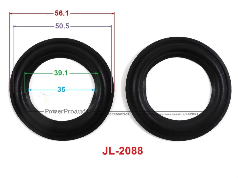 New 10 pcs /lot = 5 Pair 2.5 inch Woofer Repairable Parts / Speaker Rubber Surround  ( 56.1mm / 50.5mm / 39.1mm / 35mm )