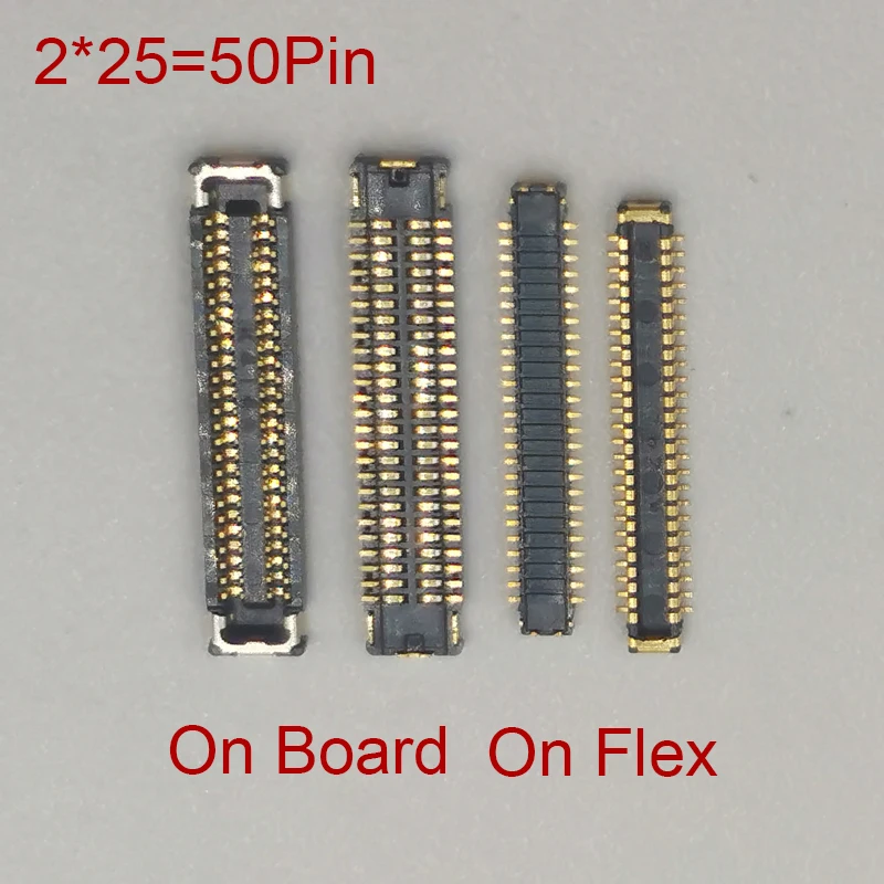 

5Pcs 50pin LCD Display Screen Plug Flex FPC Connector On Board For Huawei MediaPad M3 Lite 8.0 Inch CPN-AL00 M5 Lite 10 BAH-W09