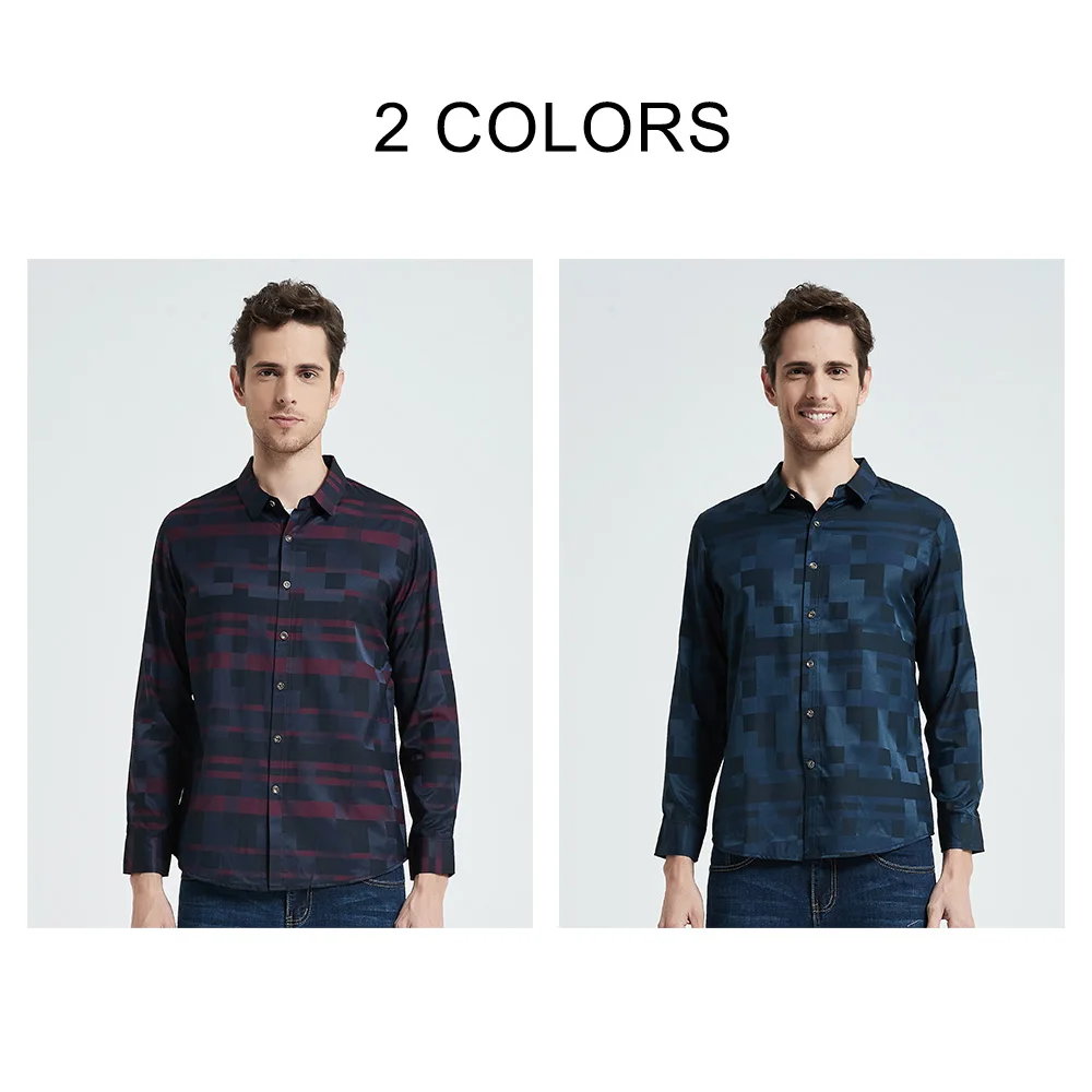 COODRONY Men Shirt Mens Business Casual Shirts 2020 New Arrival Men Famous Brand Clothing Plaid Long Sleeve Camisa Masculina 712