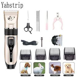 Dog Hair Trimmer Electrical Pet Professional Grooming Machine Tool usb Rechargeable Shavers Hair Cutter Cat Dog Haircut clipper