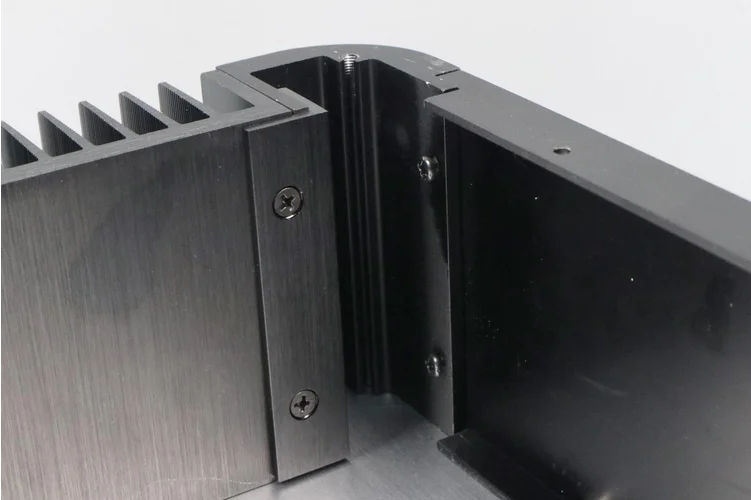 RD09 Telaio amplificatore completamente in alluminio/chassis preamplificatore/chassis DAC con dissipatore di calore su entrambi i lati