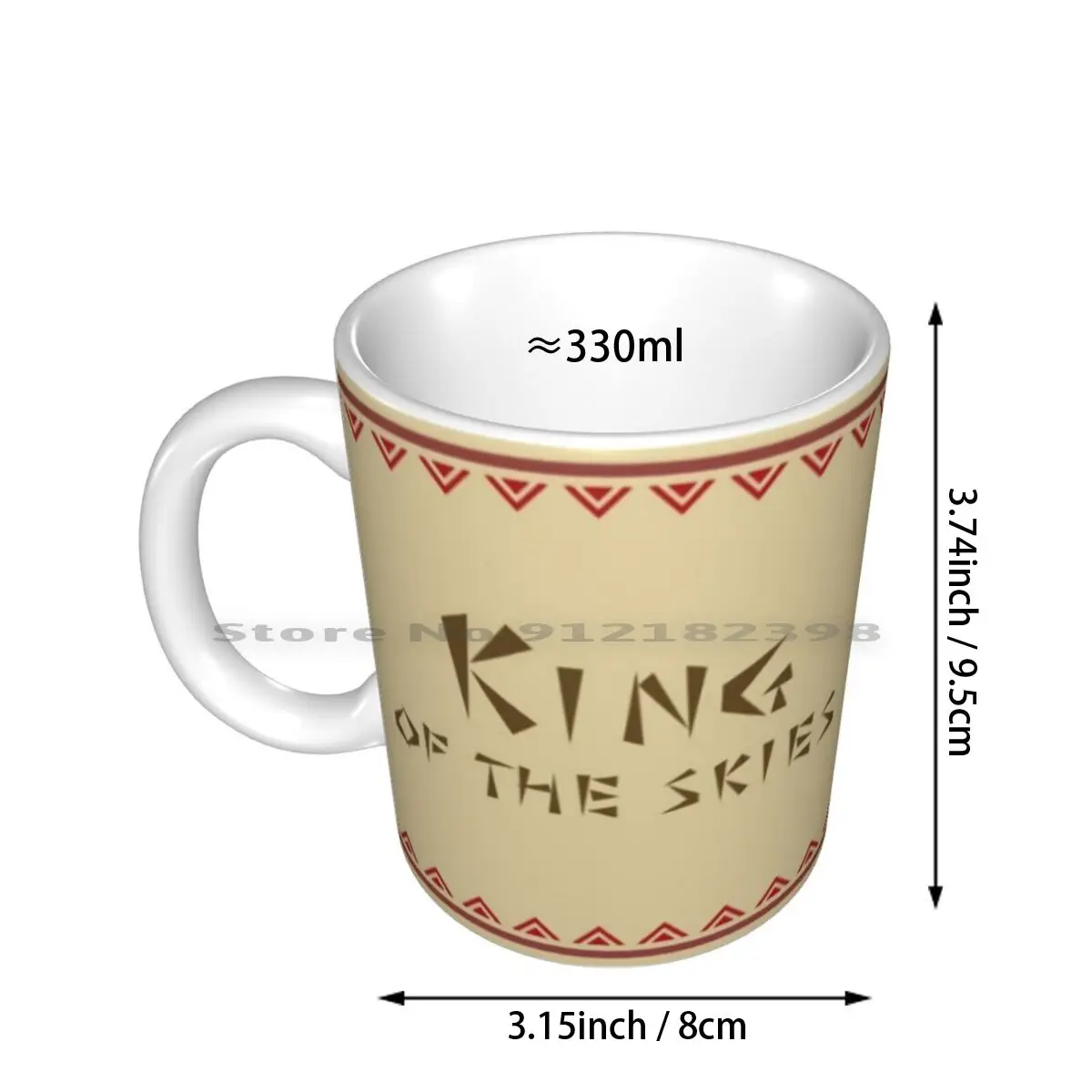 King Of The Skies Ceramic Mugs Coffee Cups Milk Tea Mug Monster Videogame Game Cartoon Tribal Hunter Green What In Land Rathian