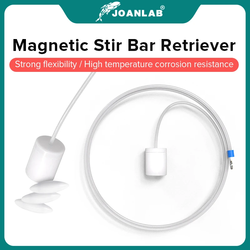 JOANLAB-PTFE Magnetic Agitador Agitador Bar, Retriever - Bendable Polietileno, Anti-Corrosivo Fontes de Laboratório, Oficial, 400mm, 600mm