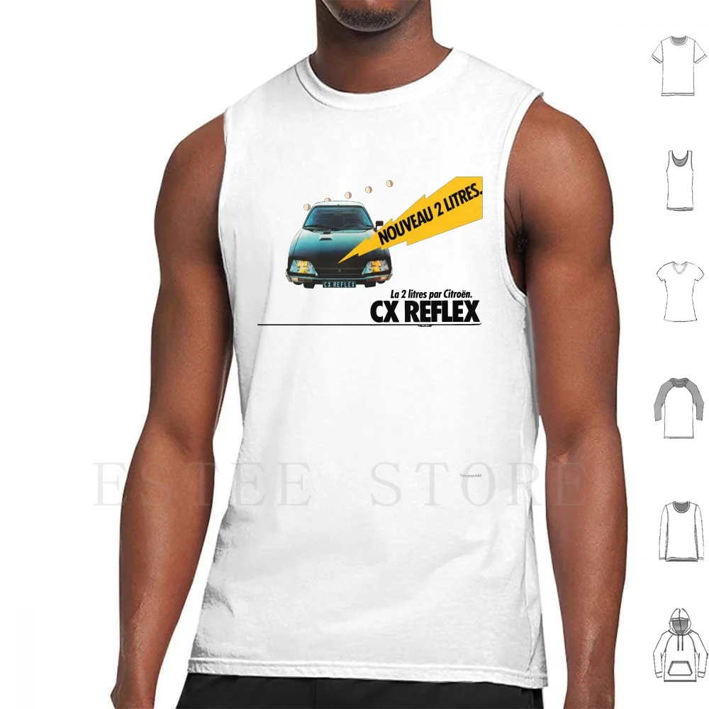 Cx Reflex Tank Tops Vest Sleeveless Cx Gti Turbo Saab 900 Luxury Sports Car Cars Saloon Sedan 1970s 1980s 1990s 70s 80s 90s