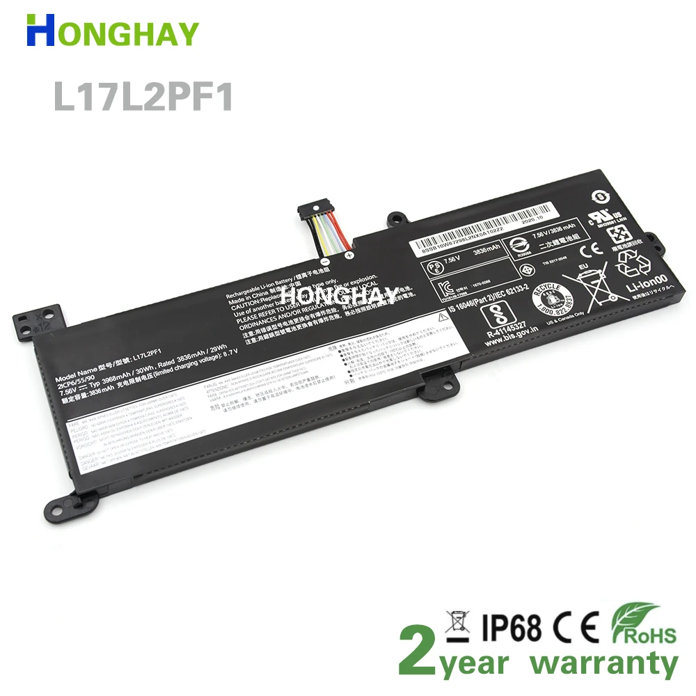 HONGHAY L17L2PF1 Laptop battery For Lenovo XiaoXin 5000-15 series L16C2PB2 L16L2PB2 L16S2PB2 L16M2PB3 L16L2PB3 L16M2PB1