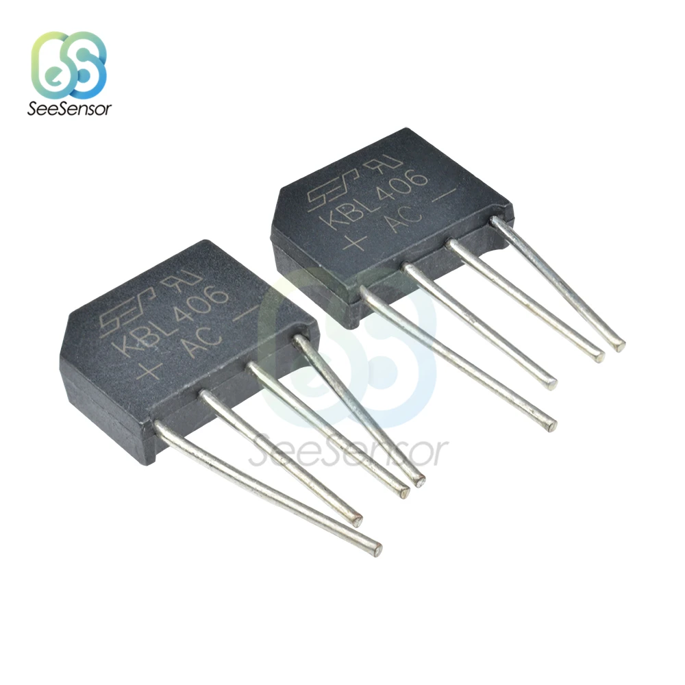 5Pcs Diode Bridge Rectifier 2A 3A 4A 6A 8A 10A 15A 25A 35A 600V 800V 1000V KBP206 KBP210 KBP310 KBL406 KBU810 GBJ1510 GBJ2510