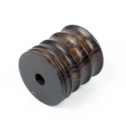 RCIDOS Sandalwood grinder 5 mills(4/6/10/13/15mm) Ebony Wood leather tip side border burnisher, leather side polish wood wheel