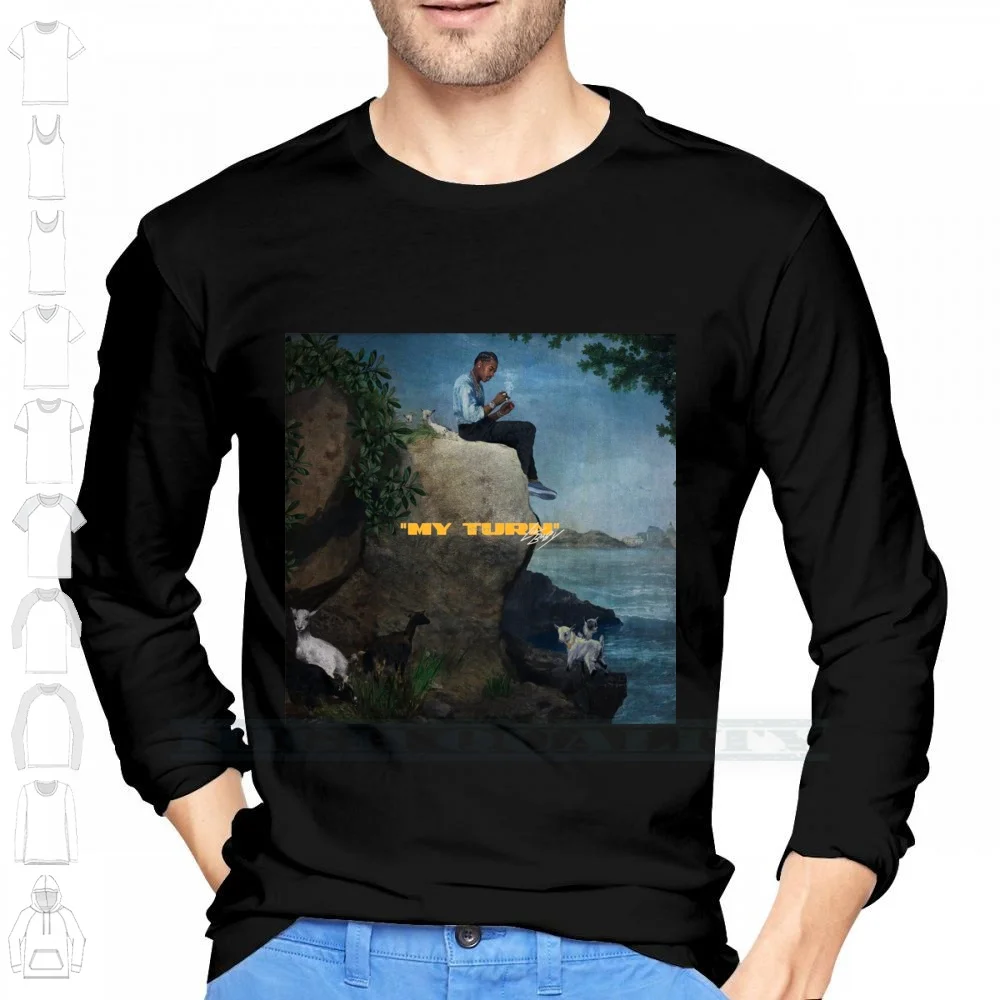 My Turn Lil Baby 100% Cotton Long Sleeve T Shirt My Turn Lil Baby Hip Hop Quality Control Migos Gunna Rapper Da Baby Atlanta