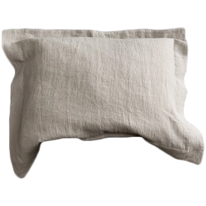 1PC 100% Nature Linen Pillowcase Soft Oxford Pillow Cover For Skin Care Pillow Case Cushion Cover 45x45 50x50 60x60 70x70 80x80