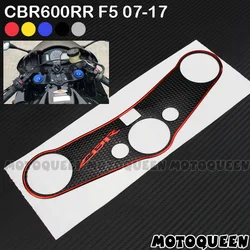 3D Decal Sticker Pad Triple Tree Top Clamp Upper Front End Waterproof For Honda CBR600RR F5 08 09 10 11 12 13 14 15 16 2007-2017