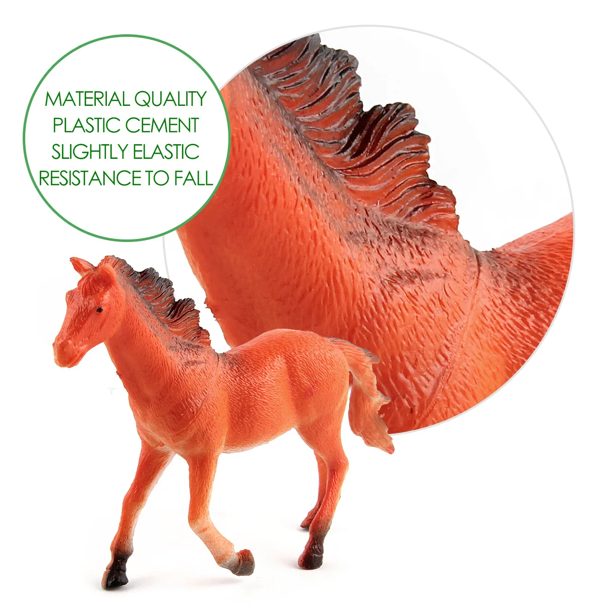 4-8 Pcs Large Plastic Horse Figures Toys Realistic Horse Figurines Pasture Pals Play Set Educational Playset for Kids Boys