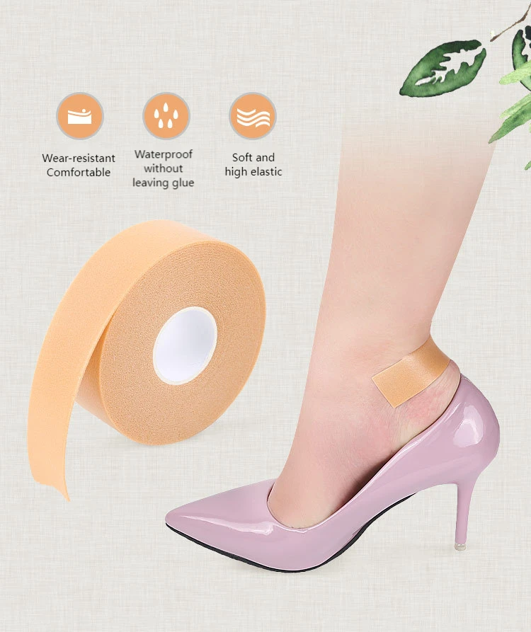 5M Silikon Gel Ferse Kissen Schutz Fuß Füße Pflege Frauen Schuh Pads Einfügen Einlegesohle Aufkleber Nützliche Ferse Schutz Kissen bänder – Detail 1