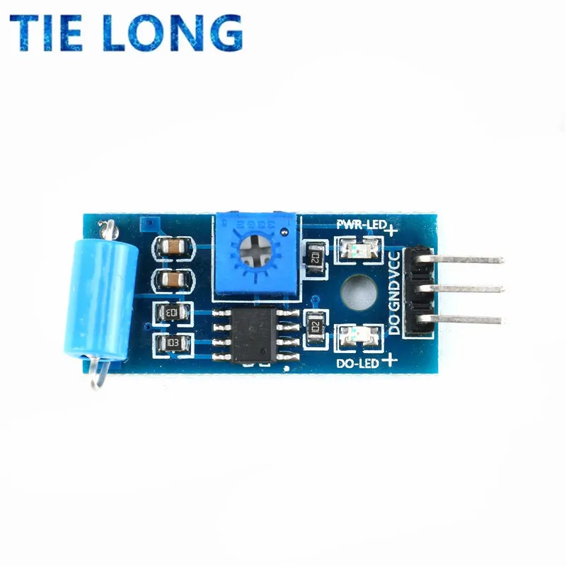 Normalmente Fechado Tipo Vibration Sensor Module, Alarme Sensor, Switch para Arduino, SW-420