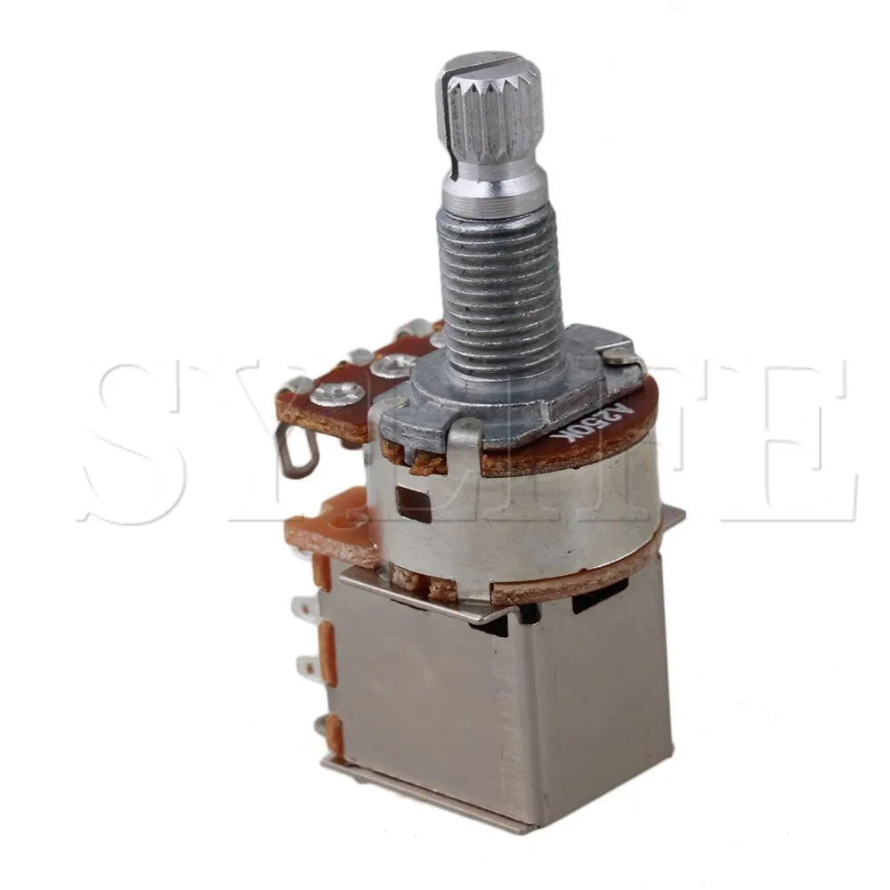 3 Push Pull Guitar Potentiometer A250k Coil Tap L18mm