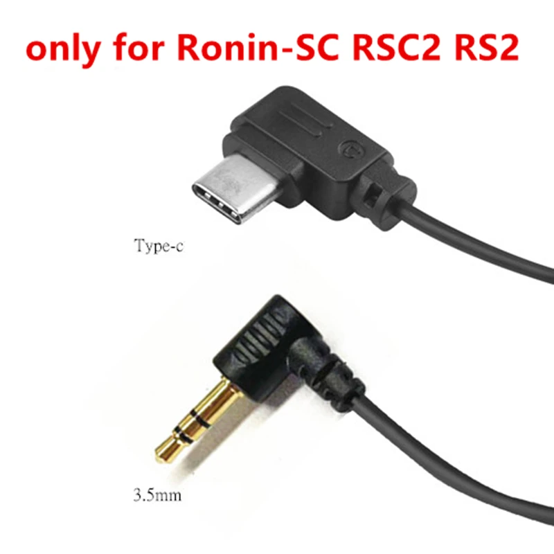 USB-C / Micro to 3.5mm Remote Control Cable for DJI Ronin SC RSC2 RS2 RS3 Pro Weebill-s Crane2 Feiyu Moza Fuji X-E4 X-S10 X-T200