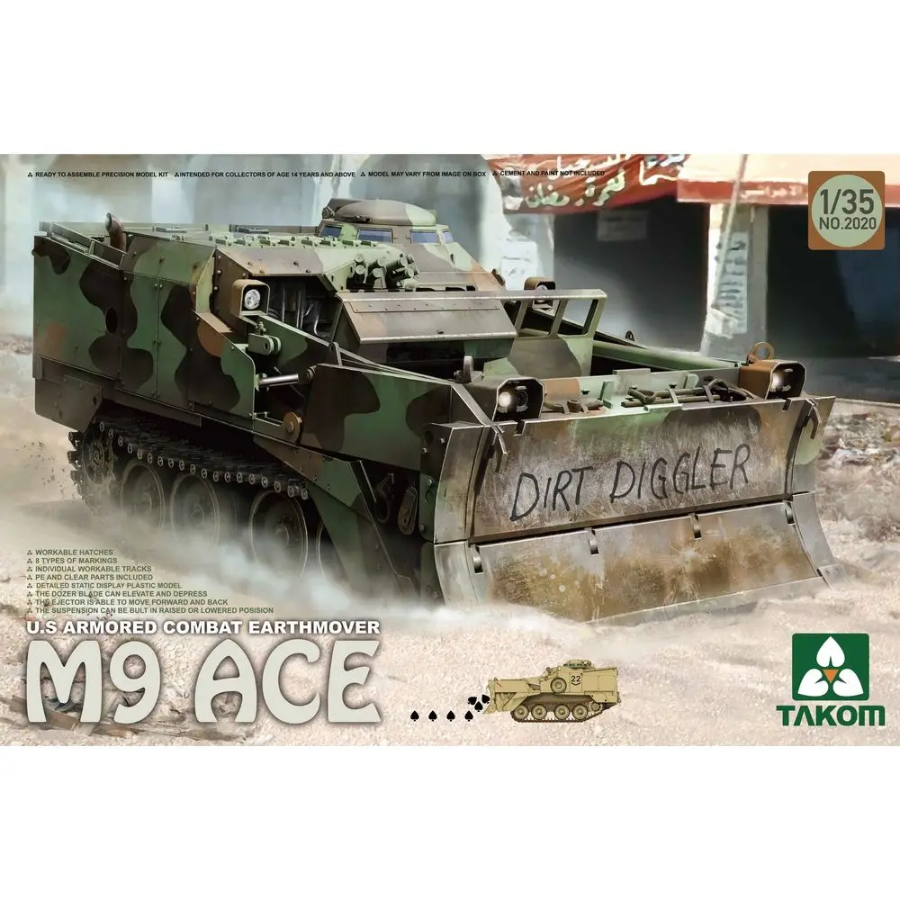 

TAKOM 2020, 1/35 бронированный боевой Earthmover M9 ACE, комплект масштабной модели