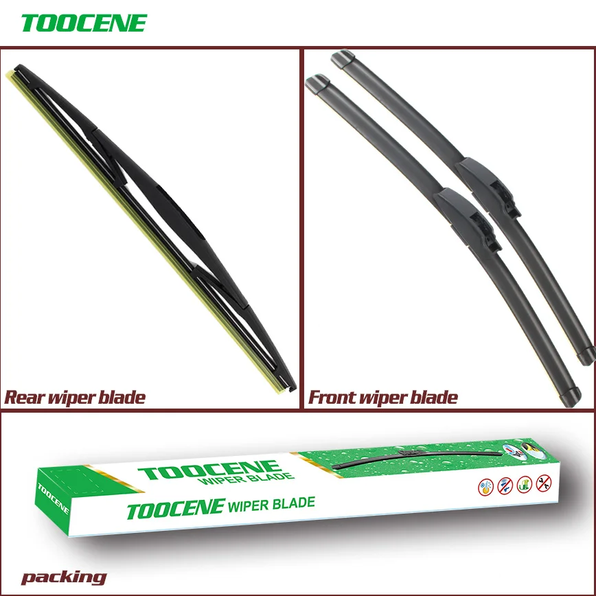 Front and Rear Wiper Blades For Nissan X-Trail 2007 -2013  size 24+16+14 Auto Windscreen Windshield Wipers  Car Accessories