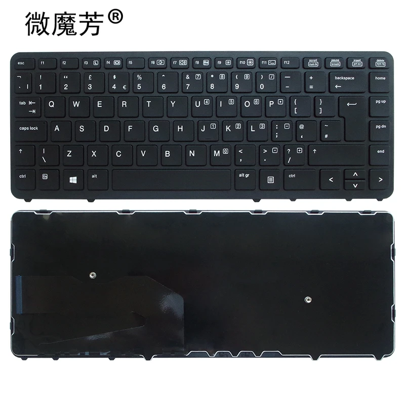 

UK English Laptop keyboard for HP EliteBook 840 G1 850 G1 840 G2 850 G2 Series UK layout NO Backlit NO pointing stick