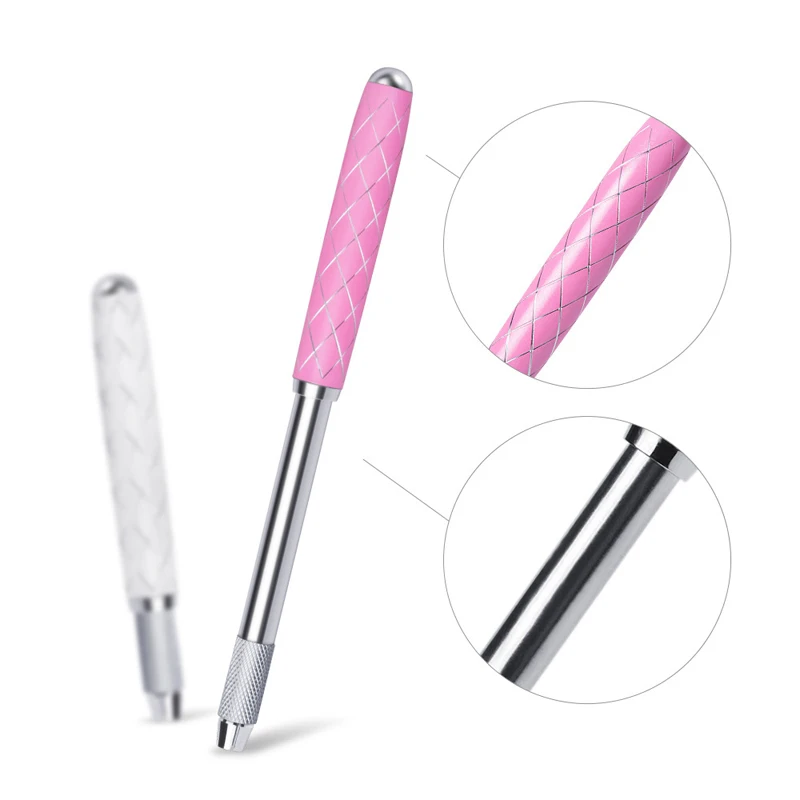 Aluminum Alloy 1PC Mini Free Scale Manual Microblading Pen For Permanent Makeup Eyebrow Eyeliner Lips Tattoo Needles Supply