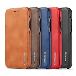 Slim Flip Leather Case for iPhone 6 7 8 Plus XR 11 12 14 15 17 Pro Max 13 Mini SE 2020 Ultra Thin Classic Coque Mobile Phone Bag