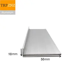 10x50mm  thick 1mm/2mm  6063 Right  Angle aluminum L-shaped aluminum alloy Aluminum edging triangle profile