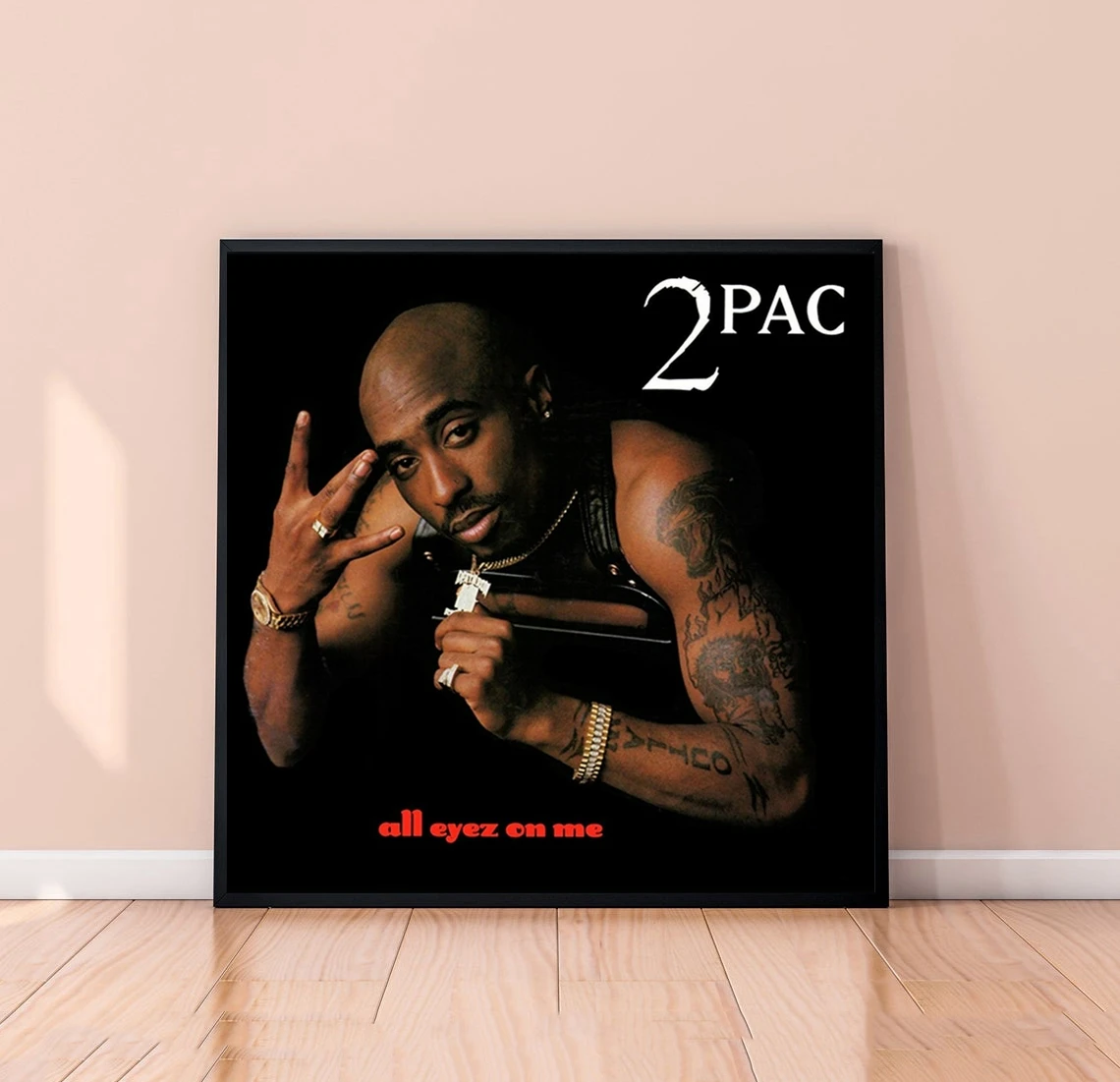 Tupac Shakur 2pac Music Album Canvas Poster Art Hip Hop Rapper Pop Music Star Home Wall Painting Decoration