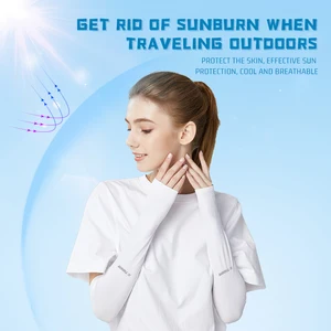 X-Tiger ركوب الدراجات الأكمام للرجال والنساء تدفئة الذراع النسيج المضادة للأشعة فوق البنفسجية واقية من الشمس لتشغيل الرياضات في الهواء الطلق أعلى 6 مبيعات لزي الآيس كريم - رقم 2