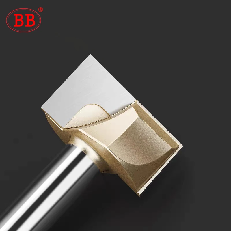 BB Router Bit Cleaning Bottom Straight Flute Engraving Groove Slot End Milling Cutter 1/4 1/2 6 8 Shank Wood Acrylic CNC Tools