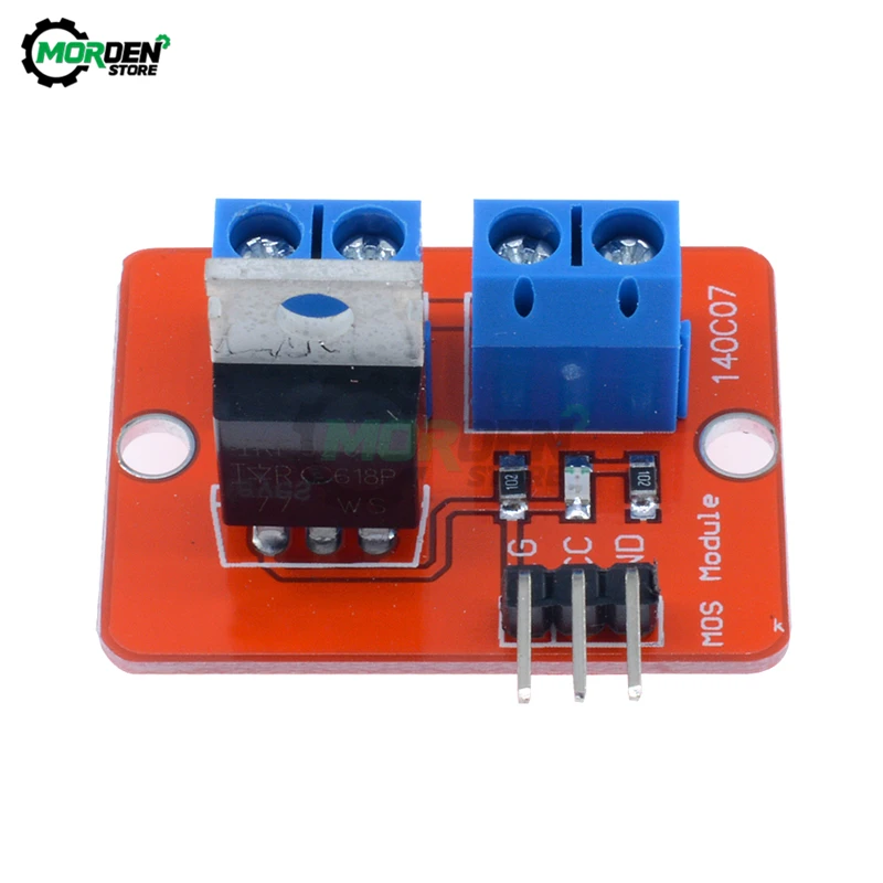 0-24V Top Mosfet Button IRF520 Mos Driver Module 3.3V/5V Voor Arduino Mcu Arm raspberry Pi