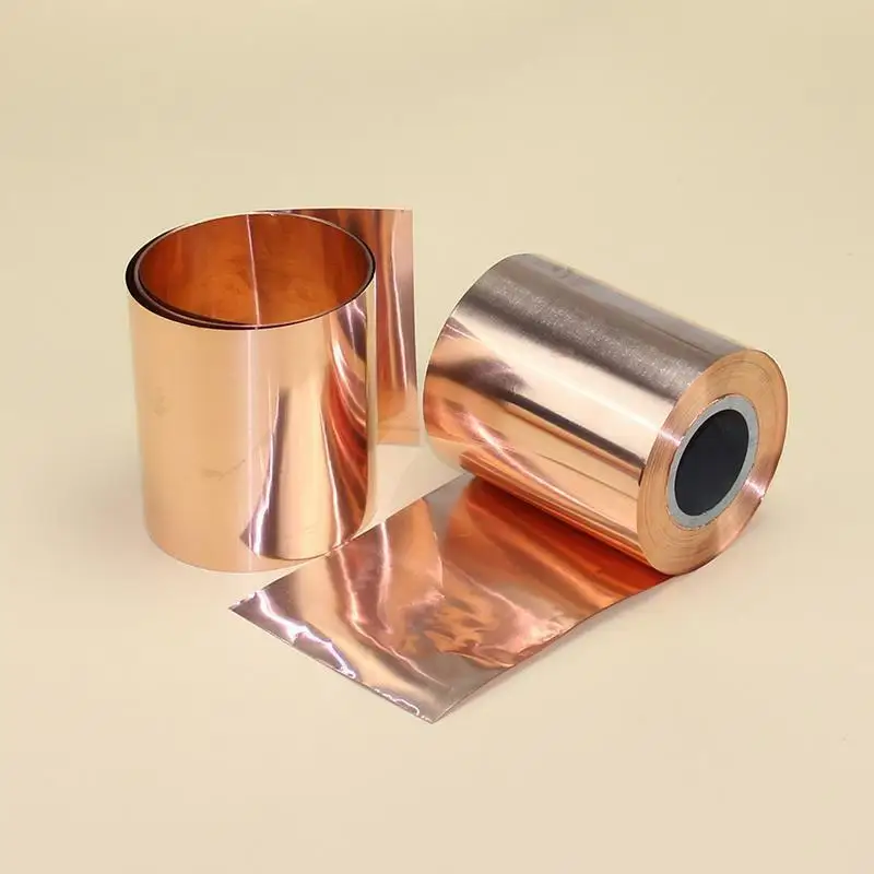 1pcs Coppers Foil Tape Shielding Sheet 0.01-1 mm X 7-300 mm X 100-1000mm Double-sided Conductive Roll