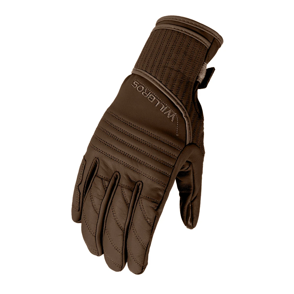 

Touch Screen Leather Gloves Abbey Road Retro Classic Guantes Motorcycle Moto Street Motorbike Brown Luvas Mens Unisex