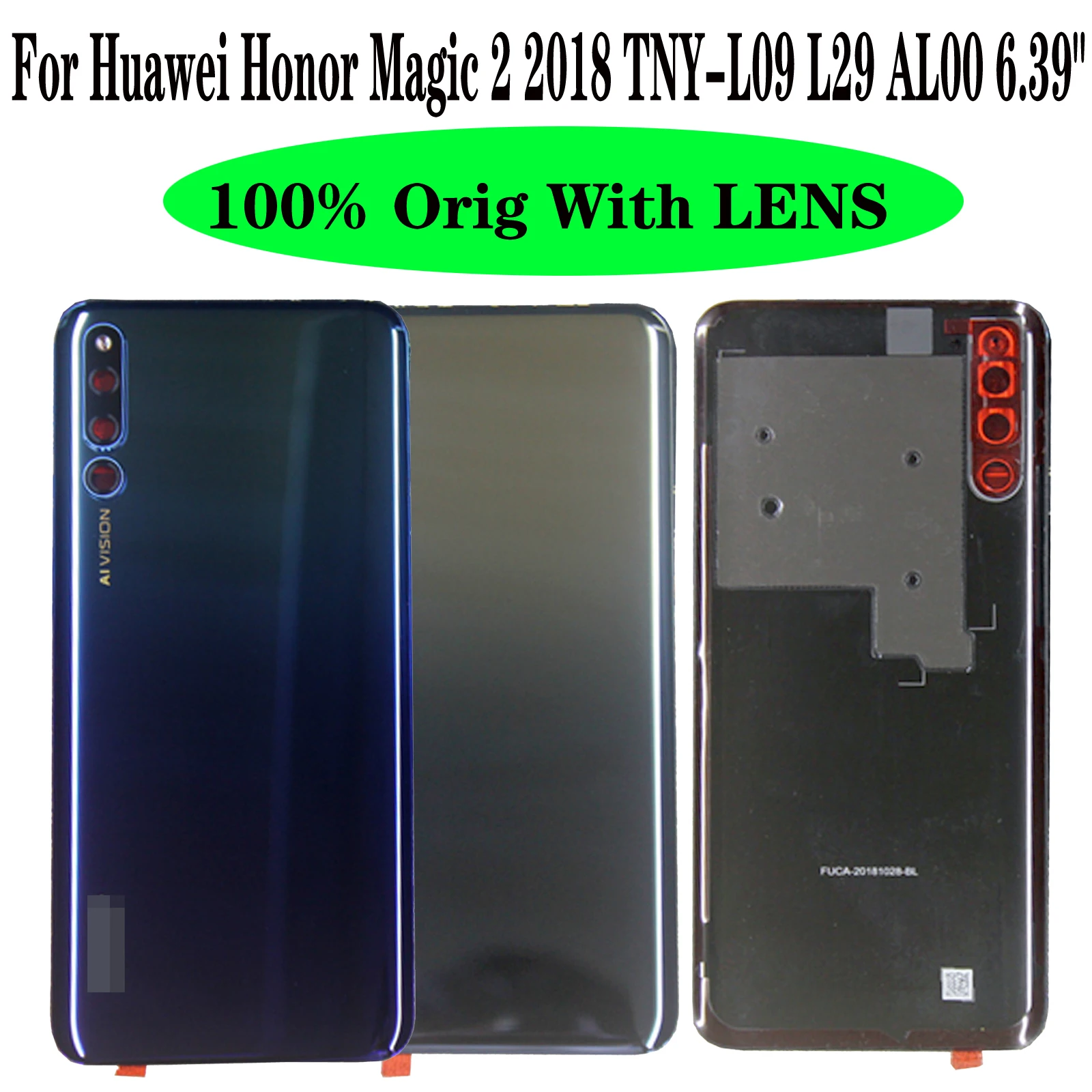 Shyueda 100% Orig New  For Huawei Honor Magic 2 2018 TNY-L09 TNY-L29 TNY-AL00 Rear Back Door Housing Battery Door Cover