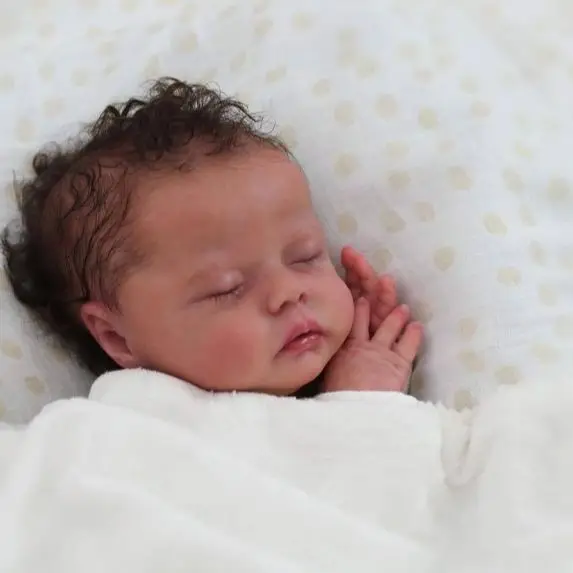 NPK 18 inch Delilah Reborn Doll Kit - Levensechte frisse kleur Zachte DIY-poponderdelen voor verzamelaars en ambachtslieden