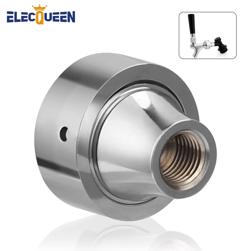 Adapter do kranu Home Brew, chromowany adapter do szybkiego odłączania kranu Podłącz z szybkozłączkami z blokadą kulową