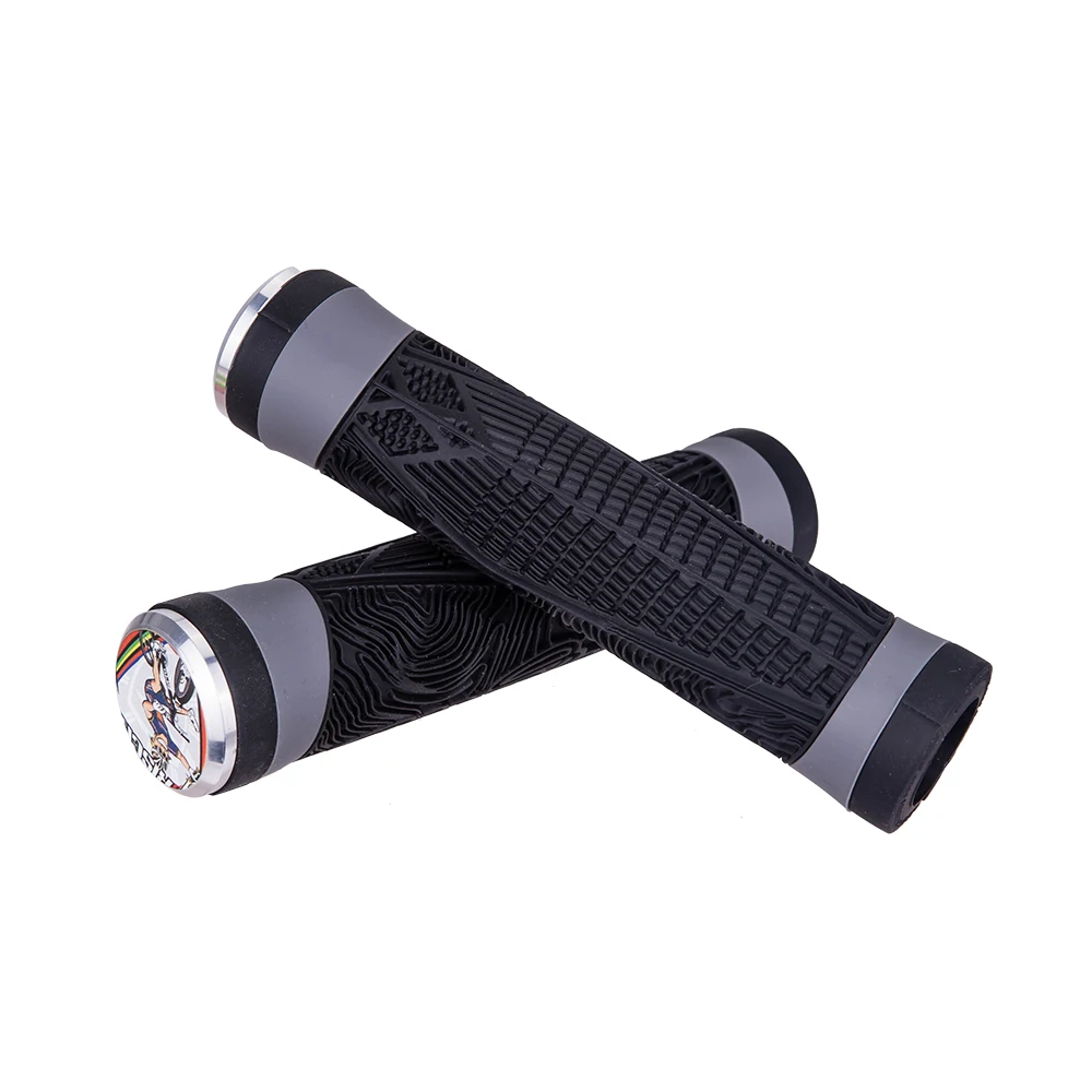 

Bicycle Silicone Gel Handlebar Lockable Grips Anti-slip Shock-absorbing Grip For MTB Mountain Road Folding BMX Push Bike Handle