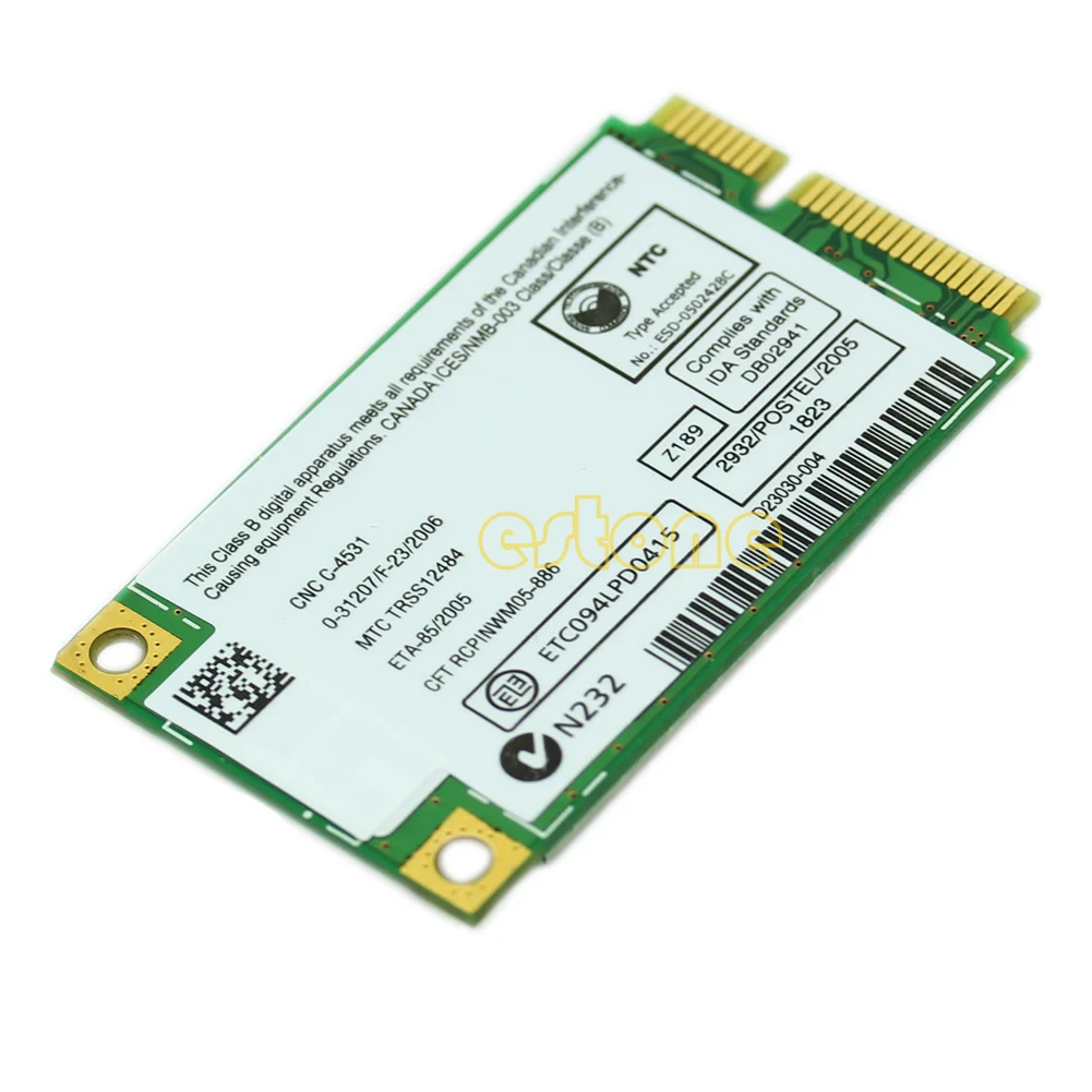 

Dual Band Wireless-N Network Card ,2.4G/ 5G Mini PCI-express LAN Card,Support 802.11a/b/g/n 300Mbps for INTEL4965 4965 Dropship