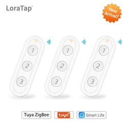 Tuya Smart Life ZigBee Smart Home Wireless Switch 3 bande telecomando Hub richiesto pulsante scena assistente Zigbee2MQTT