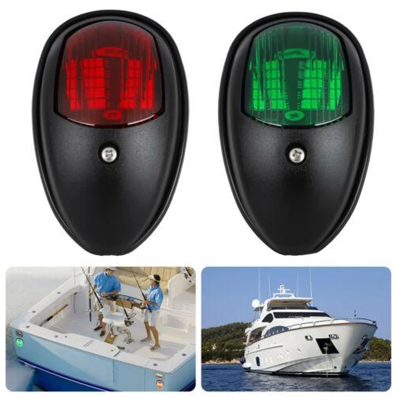 2Pcs/Set 12V Universal ABS LED Navigation Light Signal Warning Lamp  20 LED Signal Lamp For Marine Boat Yacht Truck Trailer Van