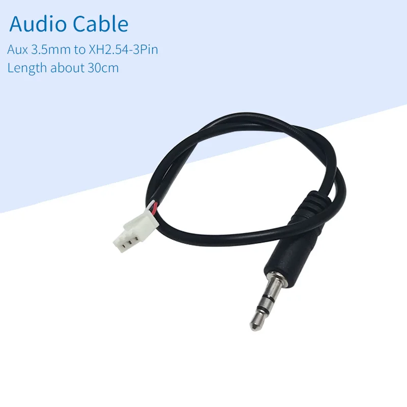 UNISIAN Jack 3.5mm AUX Audio kabel do XH2.54mm 3pin Terminal z męskiego na męskie stereofoniczny kabel Audio wzmacniacz rozszerzona linia