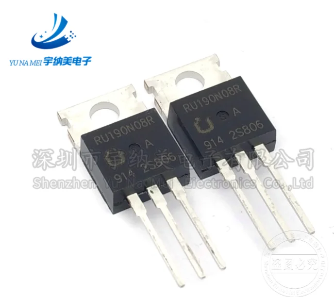 Mxy 10 Buah RU190N08R TO-220 RU190N08 TO220 190N08 80V 190A FET Baru Asli