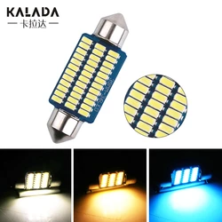 1X Festoon Xe Ô Tô Đèn LED Nội Thất Đọc Sách 4000K Trắng Ấm 6000K C5W C10W 31Mm 36Mm 39mm 41Mm Tự Động Phong Trần Mái Vòm Đèn 12V