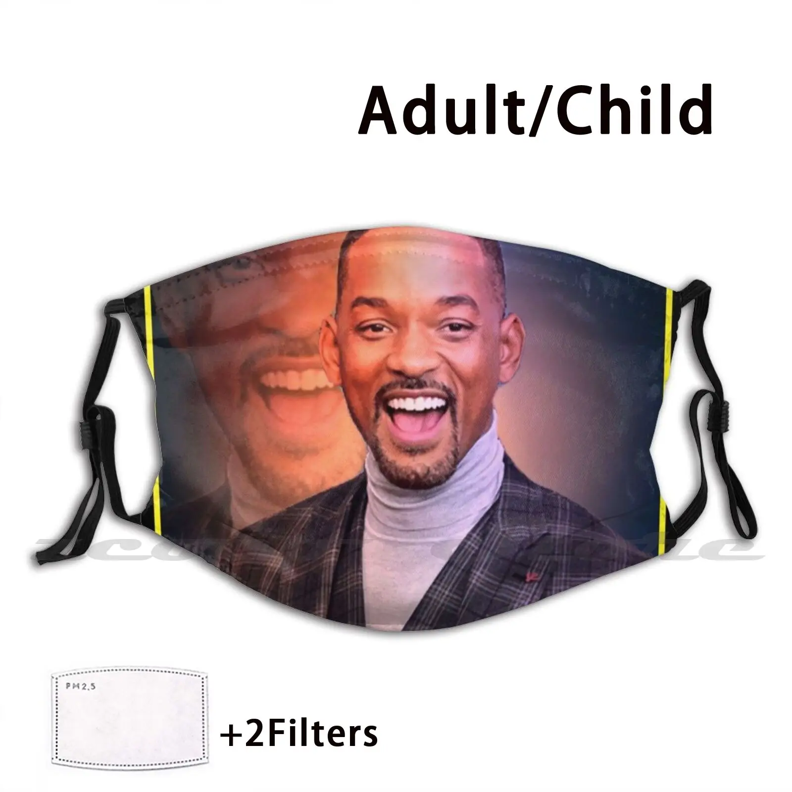 Will Smith Washable Trending Customized Pm2.5 Filter Mask Willsmith Badboys Aladdin Freshprinceofbelair Willsmithquotes